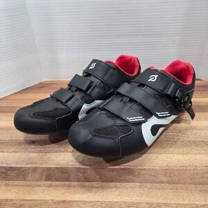 Peloton Cycling Shoes Size 47 US Men 13 Black White Spin Bike Cleats PL-SH-02